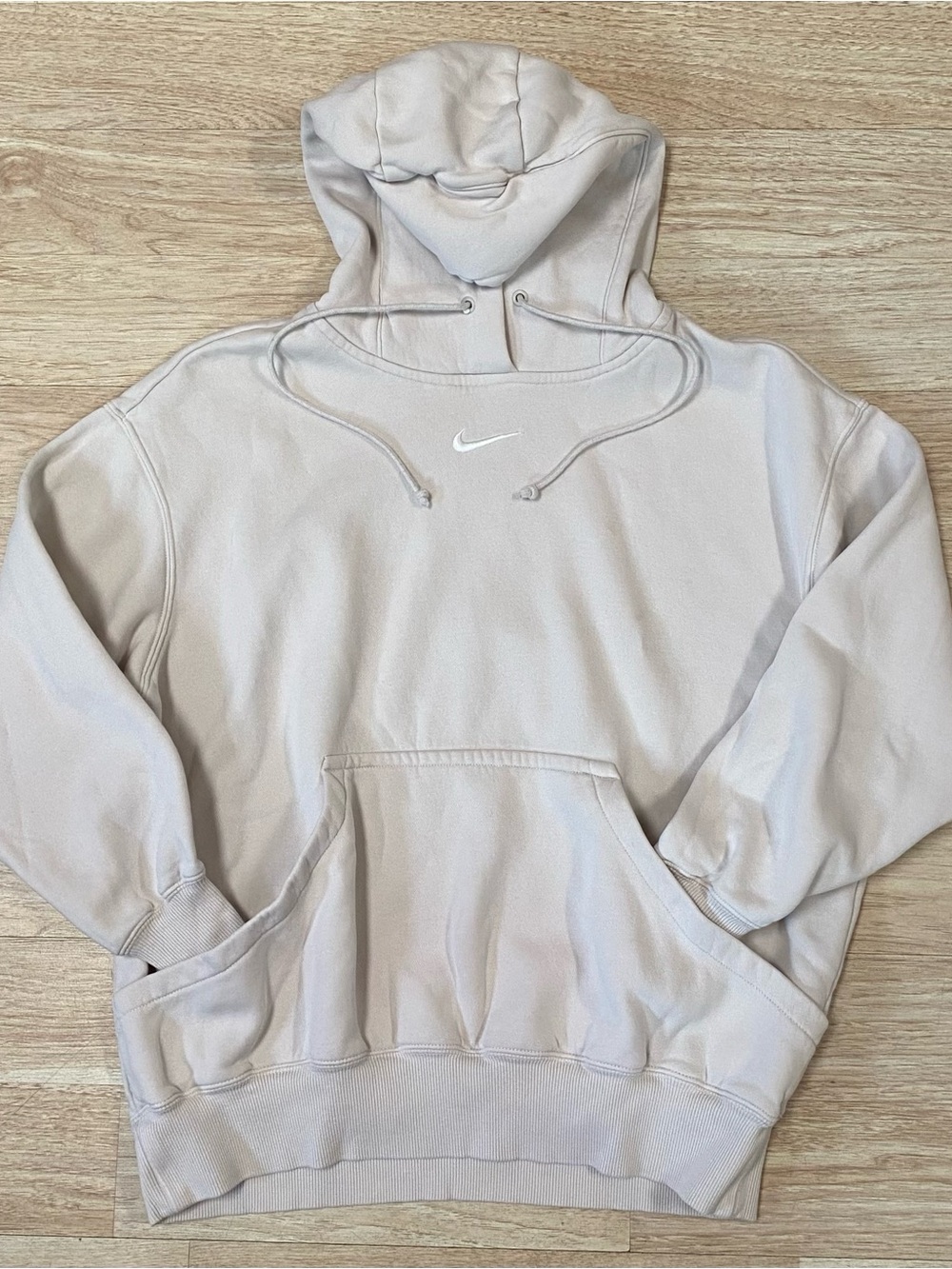 Nike Hoodie Women’s Small Oversized Light Orewood Barn Sportswear Phoenix Fleece